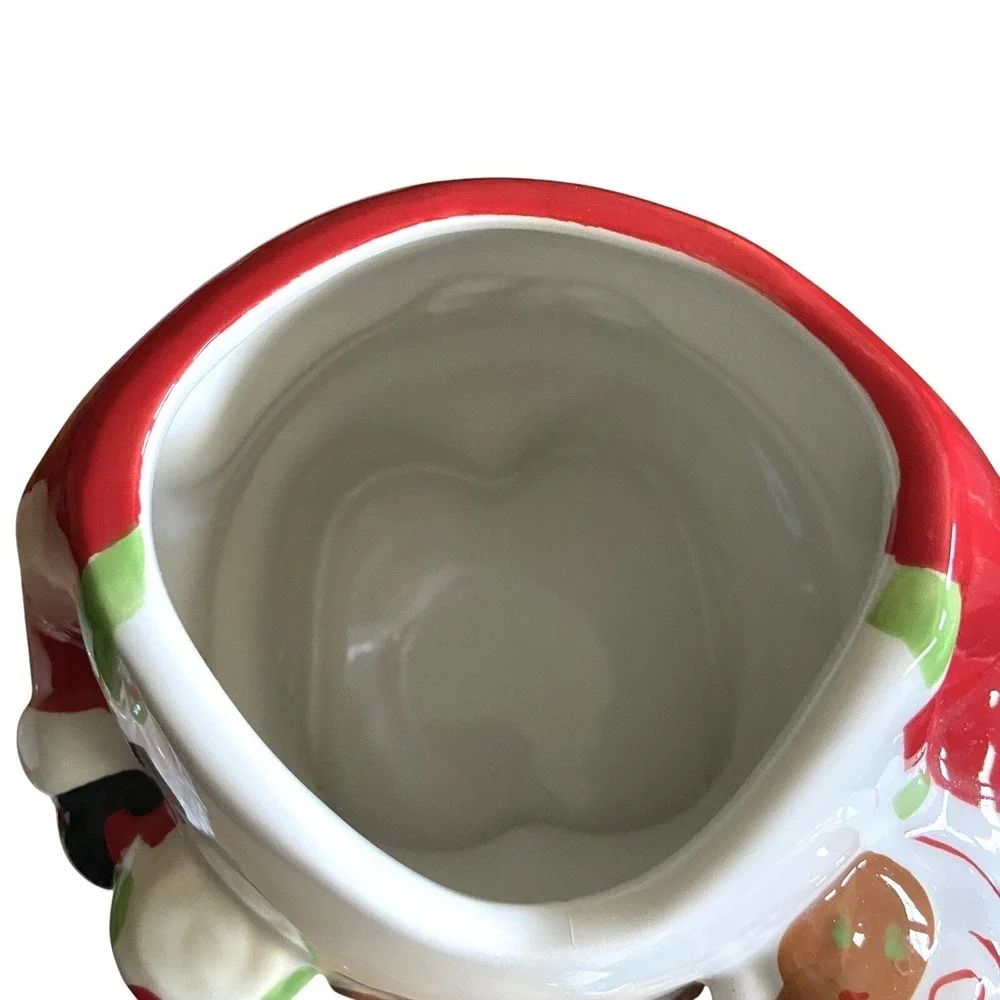 Bistro Ceramic Baking Santa Claus Cookie Jar‎  11.5